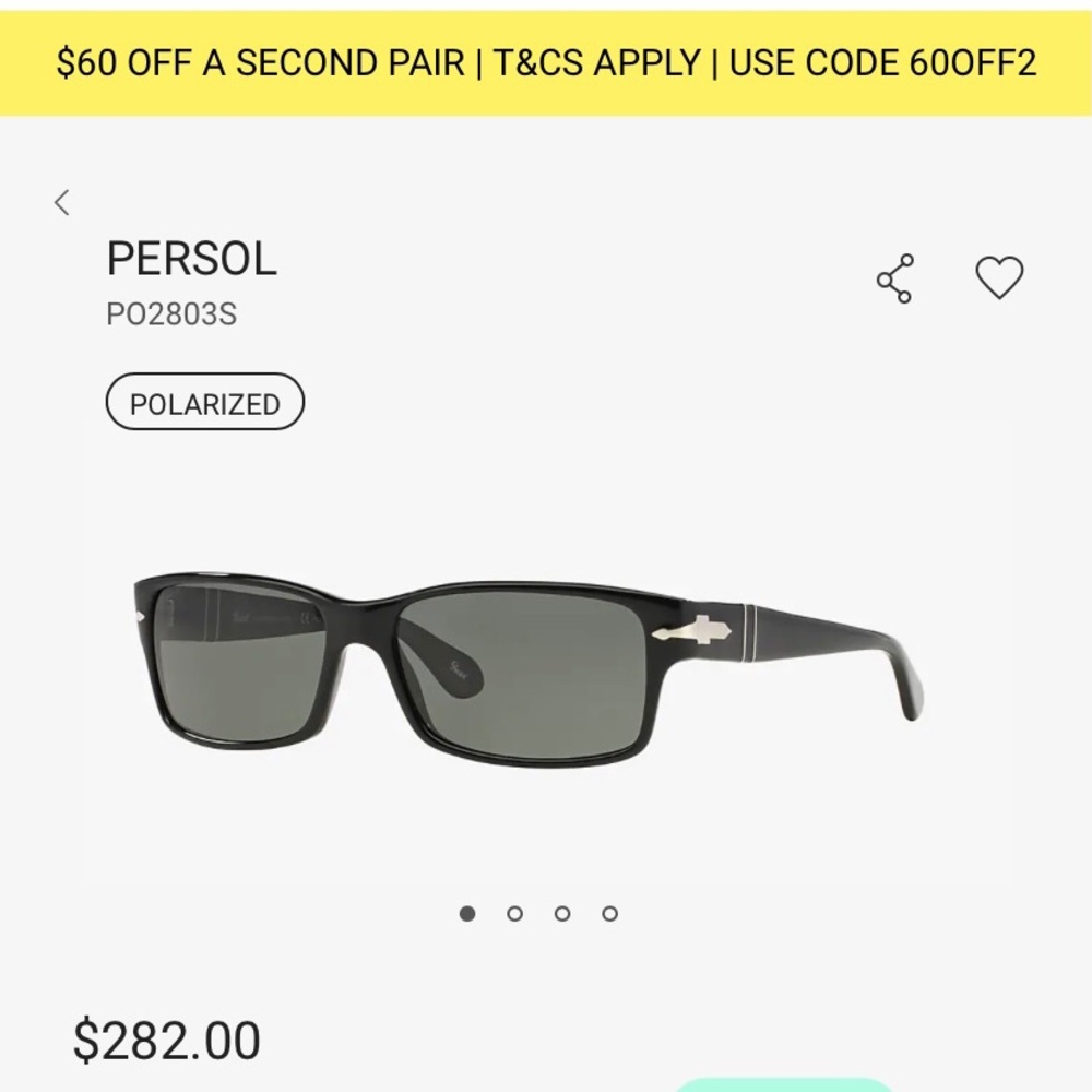 FLASH SALE !!! Brand new luxury PERSOL sunglasses.